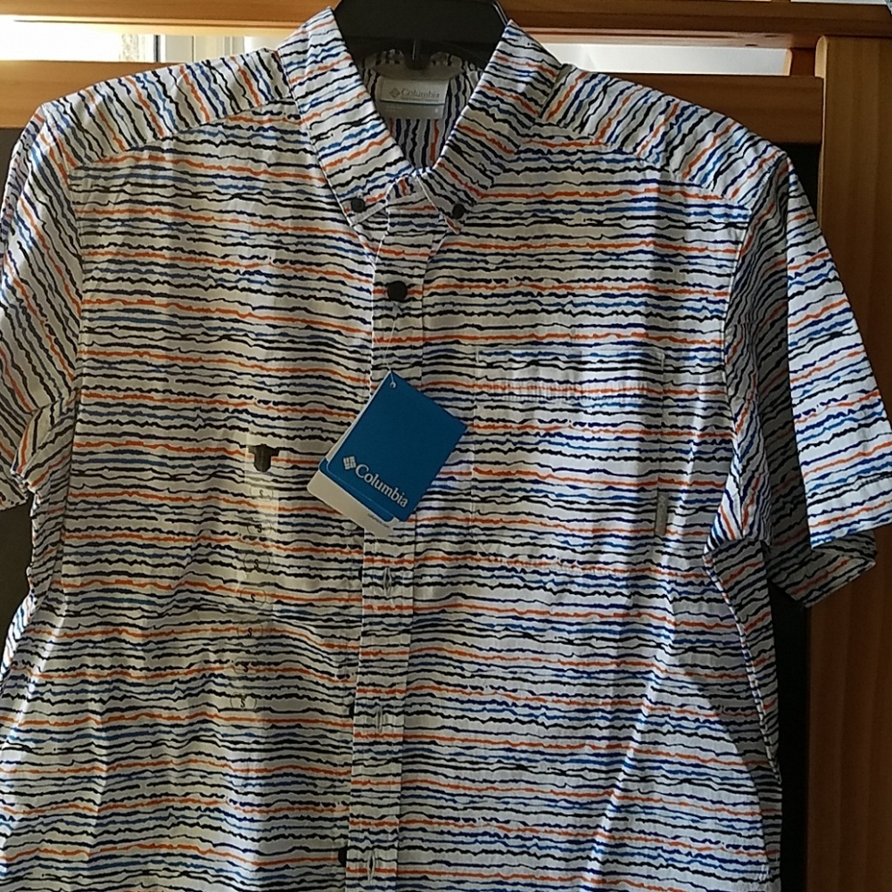 NWT! NEW COLUMBIA RAPID RIVERS SHIRT MENS